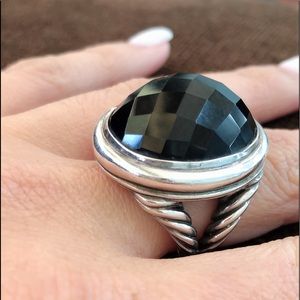 Authentic David Yurman huge black onyx ring